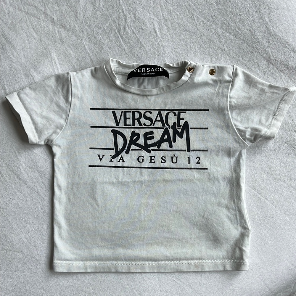 Versace Kids Dream Graphic Tee in White